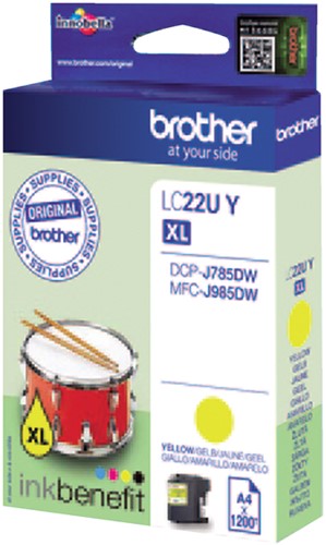 Inktcartridge Brother LC-22UY geel-3