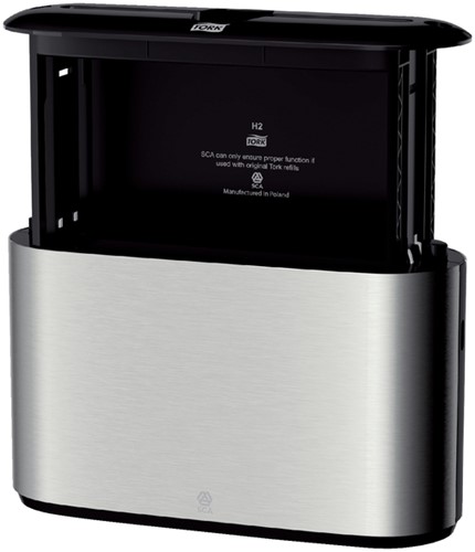 Handdoekdispenser Tork Express Image lijn Countertop Multifold H2 rvs 460005-3