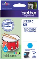 Inktcartridge Brother LC-22UC blauw-2