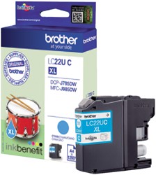 Inktcartridge Brother LC-22UC blauw