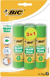 Lijmstift Bic Ecolutions 21gr blister à 3+1 gratis