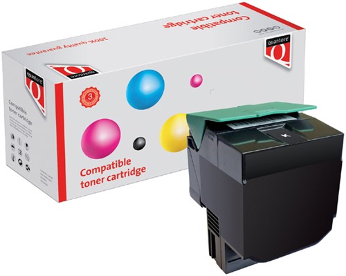 Tonercartridge Quantore alternatief tbv Lexmark C540H1KG zwart