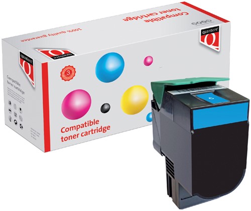 Tonercartridge Quantore alternatief tbv Lexmark C540H1CG blauw