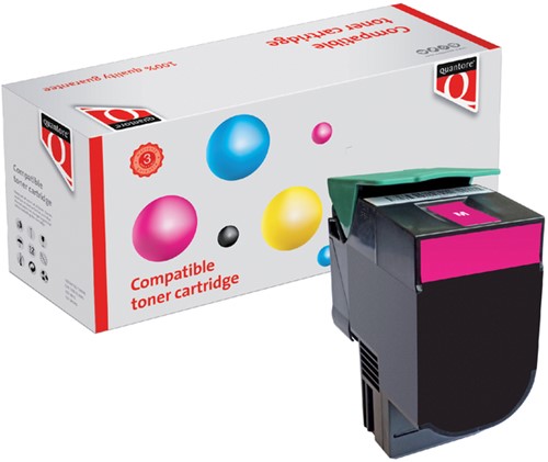 Tonercartridge Quantore alternatief tbv Lexmark C540H1MG rood