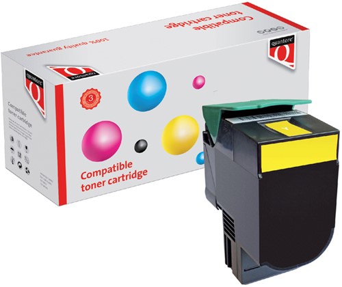 Tonercartridge Quantore alternatief tbv Lexmark C540H1YG geel