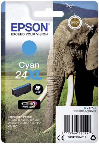 Inktcartridge Epson 24XL T2432 blauw