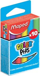 Schoolbordkrijt Maped Color'Peps set á 10 stuks assorti