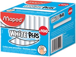 Schoolbordkrijt Maped White'Peps doos á 100 stuks wit