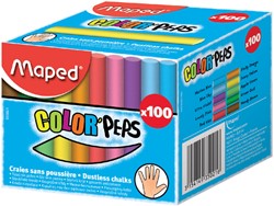 Schoolbordkrijt Maped Color'Peps doos á 100 stuks assorti