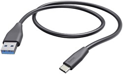 Kabel Hama USB C-A 2.0 1.50 meter zwart