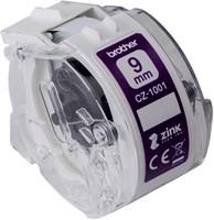 Etiket Brother CZ-1001 multifunctioneel 9mm 1 rol á 5m wit-1