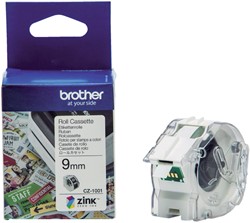 Labeletiket Brother CZ-1001 9mmX5m kleur opdruk