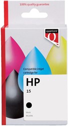 Inktcartridge Quantore alternatief tbv HP C6615D 15 zwart