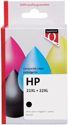 Inktcartridge Quantore alternatief tbv HP C9351CE C9352CE 21XL 22XL zwart