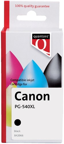 Inktcartridge Quantore alternatief tbv Canon PG-540XL zwart HC