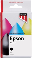 Inktcartridge Quantore alternatief tbv Epson T071140 zwart