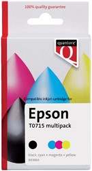 Inktcartridge Quantore alternatief tbv Epson T071540 zwart + kleur