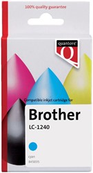 Inktcartridge Quantore alternatief tbv Brother LC-1240 blauw