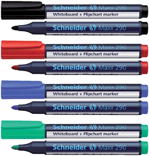 Viltstift Schneider Maxx 290 whiteboard rond 2-3mm rood-3