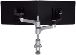Monitorarm R-Go-Tools Zepher 4 voor 2 schermen zwart- zilver