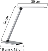 Bureaulamp Unilux Terra led aluminium grijs-2