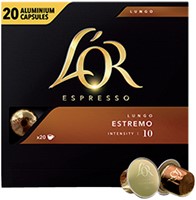 Koffiecups L'Or espresso Lungo Estremo 20 stuks