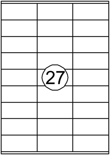 Etiket Quantore 70x32mm 2700stuks