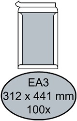 Envelop Quantore bordrug EA3 312x441mm zelfkl. wit 100stuks