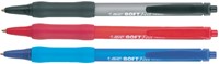 Balpen Bic soft feel grip clic medium blauw-2