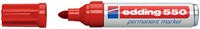 Viltstift edding 550 rond 3-4mm rood