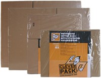 Verzenddoos CleverPack enkelgolf 305x220x250mm bruin pak à 30 stuks-2