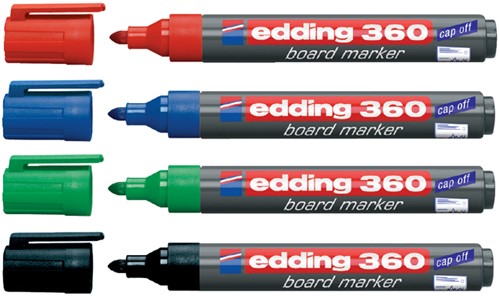 Whiteboardmarker edding 360 rond 1.5-3mm rood-3