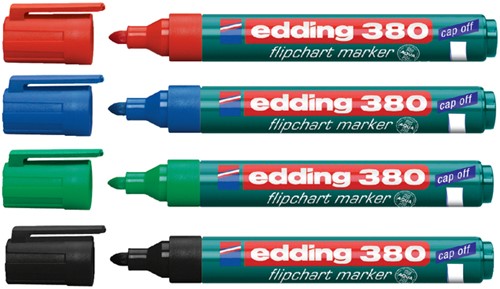 Viltstift edding 380 flipover rond 1.5-3mm zwart-2