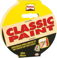 Afplaktape Pattex Classic 19mmx50m creme