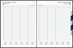 Kantoor- en bureauagenda's met kolommen