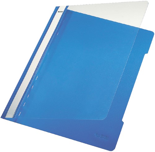 Snelhechter Leitz Standaard A4 gerecycled PP blauw