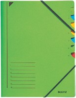 Sorteermap Leitz 7 tabbladen karton groen-1