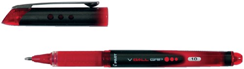 Rollerpen PILOT V-Ball grip breed rood