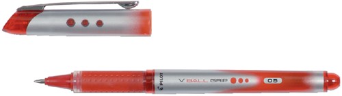 Rollerpen PILOT V-Ball Grip fijn rood