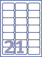 Etiket Avery J8160-25 63.5x38.1mm wit 525 etiketten-3