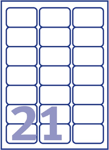 Etiket Avery J8160-25 63.5x38.1mm wit 525 etiketten-3