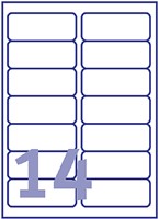 Etiket Avery J8163-10 99.1x38.1mm wit 140 etiketten-3