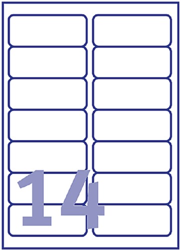 Etiket Avery J8163-10 99.1x38.1mm wit 140 etiketten-3