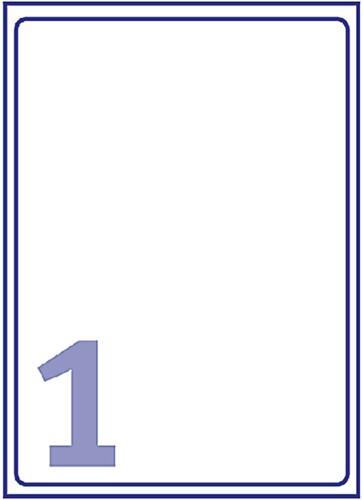 Etiket Avery J8567-25 210x297mm A4 transparant 25 etiketten-3