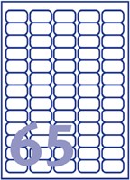 Etiket Avery L7551-25 38.1x21.1mm transparant 1625 etiketten-2