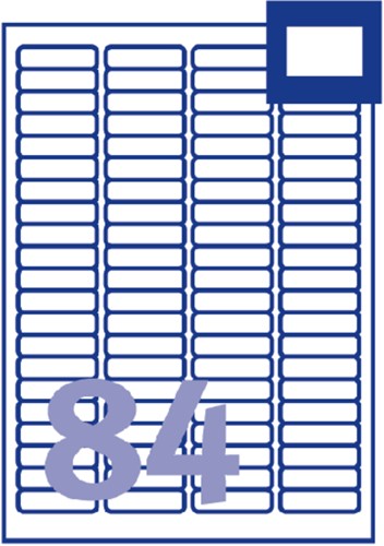 Etiket Avery J8656-25 46x11.1mm wit 2100 etiketten-3