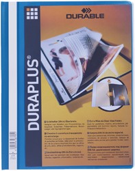 Snelhechtmap Durable Duraplus A4 blauw