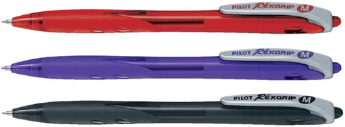 Balpen PILOT Begreen Rexgrip medium rood-2