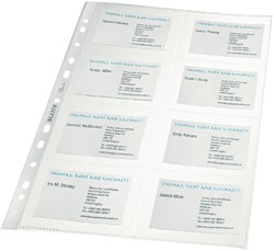 Showtas Leitz Premium voor visitekaartjes copy safe PP A4 glashelder 10 stuks