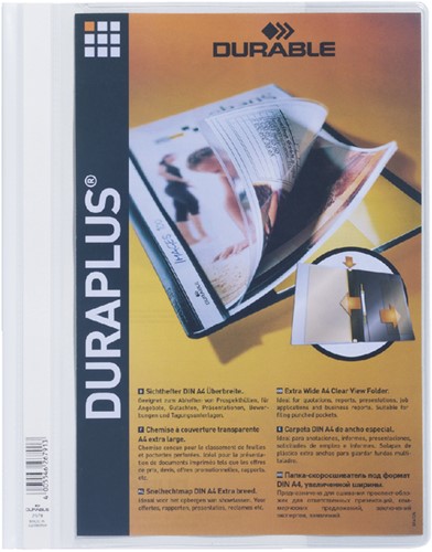 Snelhechtmap Durable Duraplus A4 wit